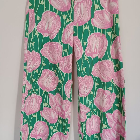 Lilly Pulitzer Pants 6 "Towering Tulips" Rare HTF Print Spring/Easter/Passover - Picture 7 of 8